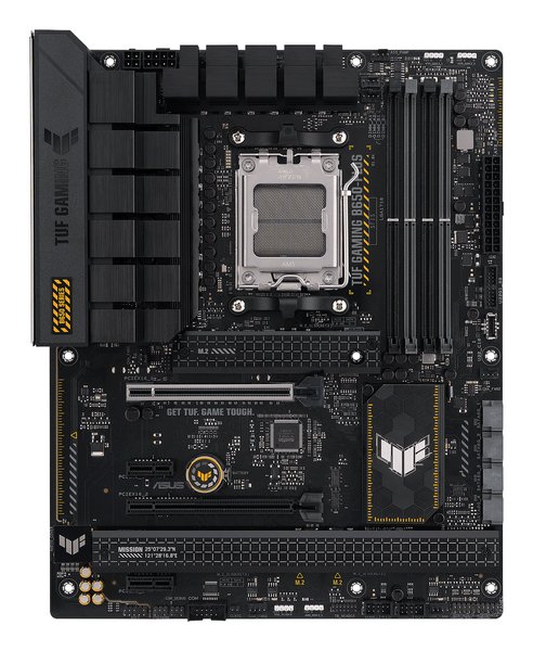 Материнская плата ASUS TUF GAMING B650-PLUS, AM5, AMD B650, 4xDDR5, 4xSATA, 3xM.2, 1xPCI-E 4.0 x16, 1xPCI-E 4.0 x4, 2xPCI-E x1, 1xHDMI, 1xDP, 1x 2.5Gb LAN, 2xUSB-A 3.2 Gen 2, 1xUSB-A 3.2 Gen 2x2, 1xUSB-C 3.2 Gen 2, 5x3.5 мм, 7.1, ATX