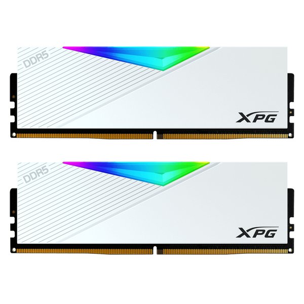 Оперативная память XPG Lancer, DDR5, 64GB (2x32GB), 6000MHz, CL30, DIMM, с радиаторами, RGB, белый