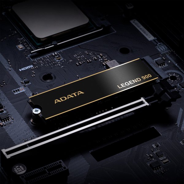 Накопитель SSD ADATA LEGEND 900, 1Tb, PCIe 4.0 x4, M.2 2280, NVMe, R/W 7000/4700, с радиатором