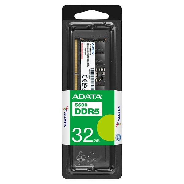 Оперативная память ADATA, DDR5, 32GB (1x32 GB), 5600 MHz, CL46, DIMM