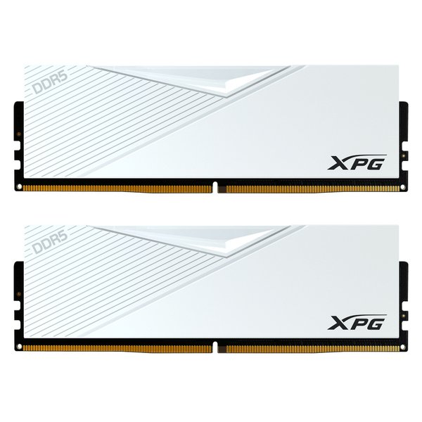 Оперативная память XPG Lancer, DDR5, 32GB (2x16GB), 6400MHz, CL32, DIMM, с радиаторами, белый