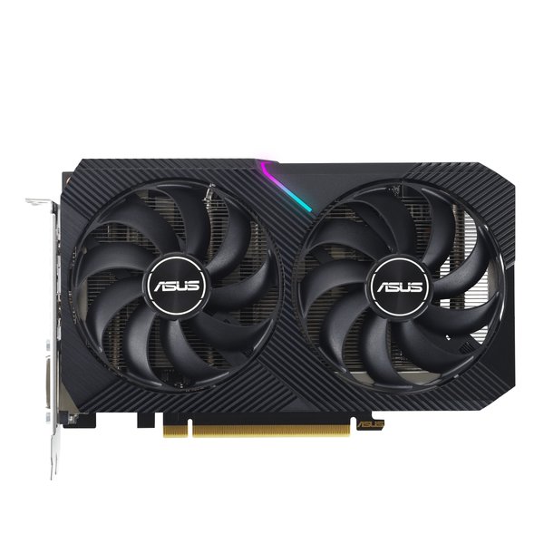 Видеокарта Asus NVIDIA GeForce RTX 3050 8192Mb DUAL-RTX 3050-O8G-V2 PCI-E 4.0 128 GDDR6 1822/14000 DVIx1 HDMIx1 DPx1 Ret