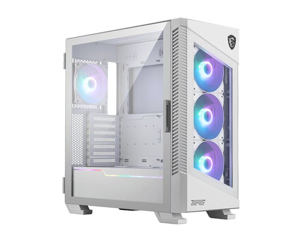 Компьютерный корпус MSI MPG VELOX 100R белый, Global, 2xUSB 3.0, 1xType C, 4x120мм ARGb Fan, ARGb