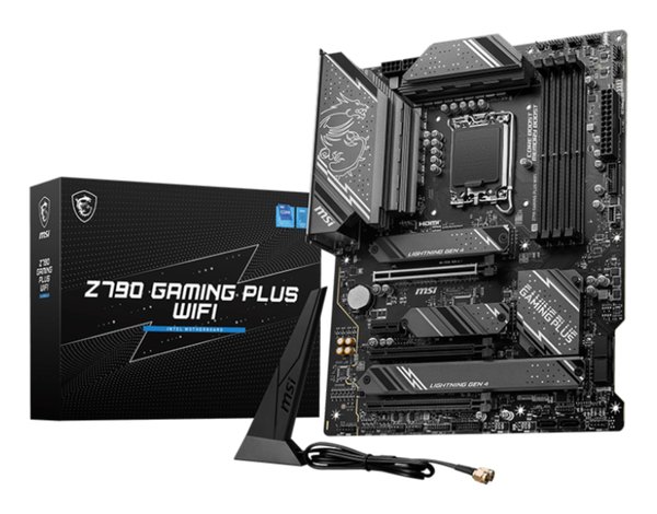 Материнская плата MSI Z790 GAMING PLUS WIFI, LGA 1700, 4xDDR5, 1xPCIe 5.0 x16, 1xPCIe 4.0 x16, 4xM.2, 6xSATA, 1xHDMI, 1xDP, 2.5 Gigabit Ethernet, 7.1 аудио, ATX