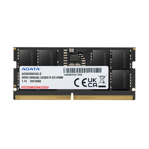 Оперативная память A-Data, DDR5, 16GB (1x16 GB), 5600 MHz, CL46, SO-DIMM