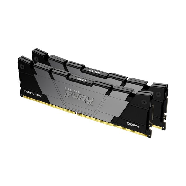 Оперативная память Kingston Fury Renegade, DDR4, 16GB (2x8GB), 3600MHz, CL16, DIMM, с радиаторами, серый/черный