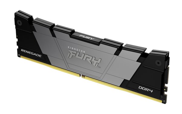 Оперативная память Kingston Fury Renegade, DDR4, 8GB (1x8GB), 3200MHz, CL16, DIMM, с радиатором, черный