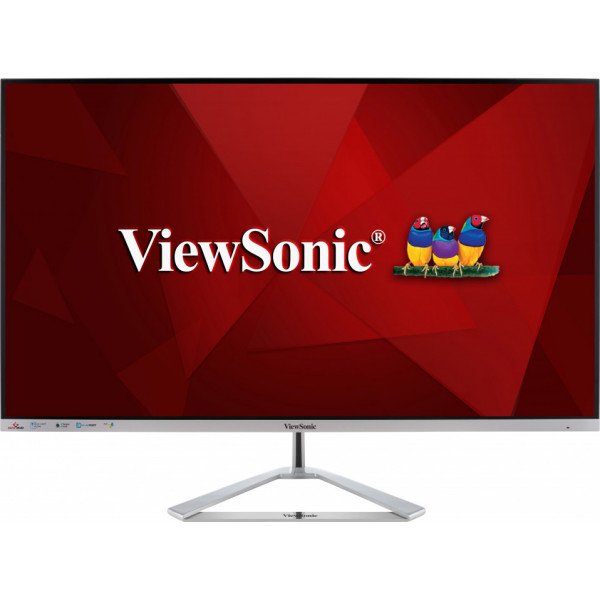 Монитор 32" ViewSonic VX3276-MHD-3 IPS 1920x1080, 75 Гц, 4 мс, 16:9, 250 кд/м2, 1xHDMI, 1xDP, 2x3 Вт, серебристый