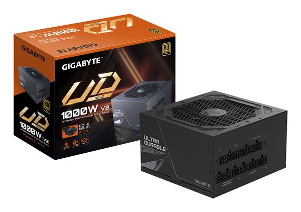 Блок питания Gigabyte UD1000GM PG5 V2 GP-UD1000GM PG5 1000W, 80Plus, Gold, Полностью модульный, PCIe Gen 5.0 compatible v2.0 (28200-U10GP-2EUR)