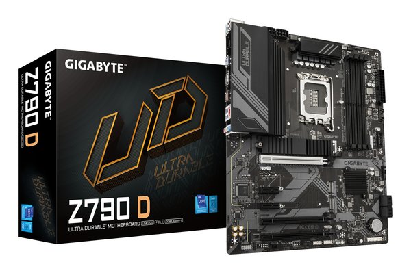 Материнская плата Gigabyte Z790 D, LGA 1700, Intel Z790, 4xDDR5, 4xSATA, 3xM.2, 1xPCI-E 3.0 x1, 1xPCI-E 4.0 x4, 1xPCI-E 5.0 x16, 1xHDMI, 1xDP, 1x 2.5Gb LAN, 4xUSB-A 2.0, 4xUSB-A 3.2 Gen 1, 1xUSB 3.2 Gen 2, 7.1, ATX