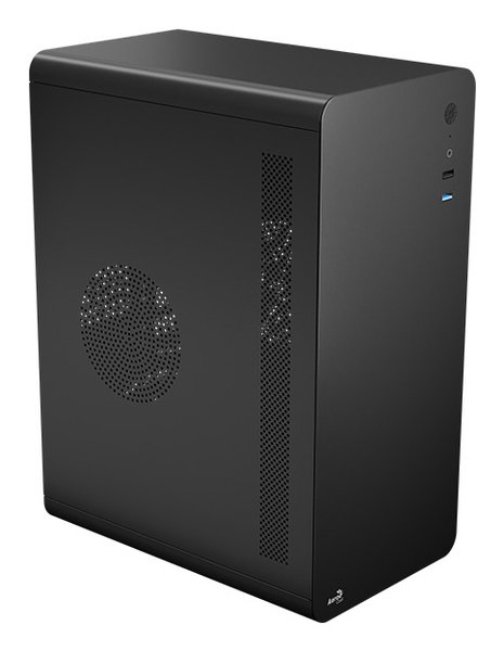 Компьютерный корпус Aerocool / Formula CS-110-S-BK-v1 (mATX, 0.7мм, USB 3.0 x1, USB 2.0 x2, 1x 8см Black Fan)