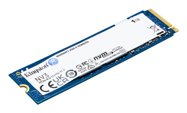 Накопитель SSD Kingston NV3, 1Tb, M.2 2280, NVMe, PCIe 4.0, R/W 6000/4000