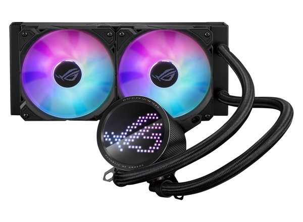Жидкостная система охлаждения ASUS ROG RYUO III 240 ARGB черный, 120 мм, алюминий, 2200 об/мин, 36.45 дБ, 4 pin