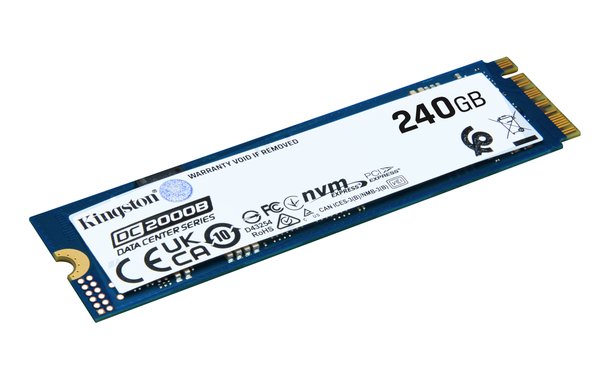 Накопитель SSD Kingston DC2000B, 240Gb, PCIe 4.0 x4, M.2 2280, R/W 4500/400