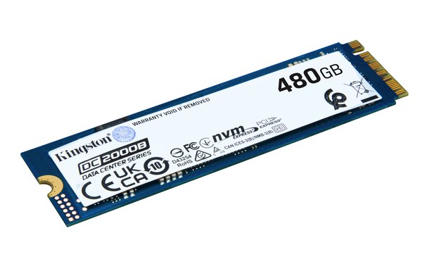 Накопитель SSD Kingston DC2000B, 480Gb, PCIe 4.0 x4, M.2 2280, R/W 7000/800