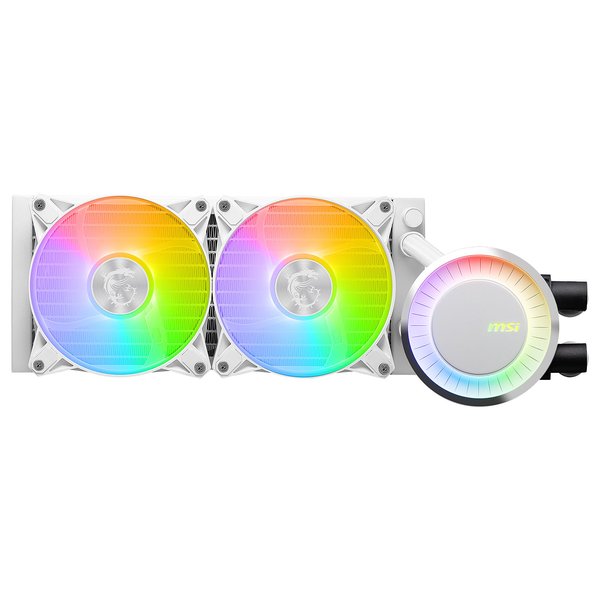 Система жидкостного охлаждения MSI MAG CORELIQUID E240 белый 120мм алюминий+медь 1800rpm 32.5db 4-pin 310W