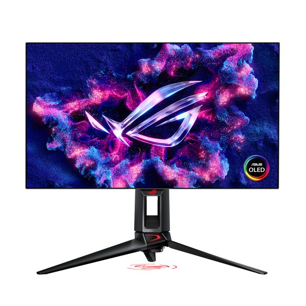 Монитор 26" ASUS ROG Swift PG27AQDP OLED, 2560x1440, 480 Гц, 0.03 мс, 450 кд/м², 16:9, 2xHDMI 2.1, 1xDP 1.4, 2xUSB 3.0, 1x3.5мм, черный