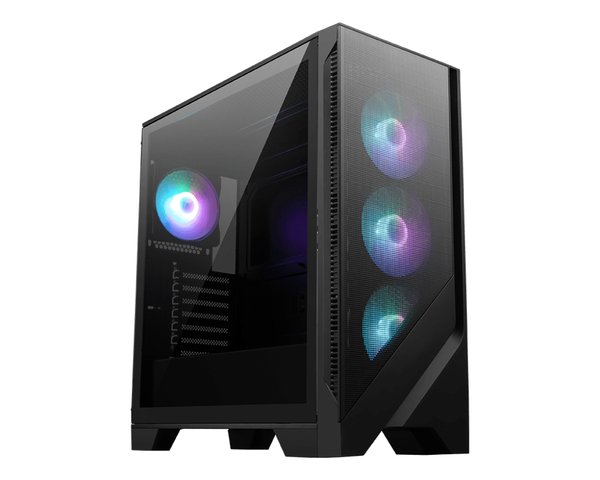 Компьютерный корпус MSI MAG Forge 321R Airflow черный без БП ATX 4x120мм 2xUSB 3.0 1xUSB3.1 audio bott PSU