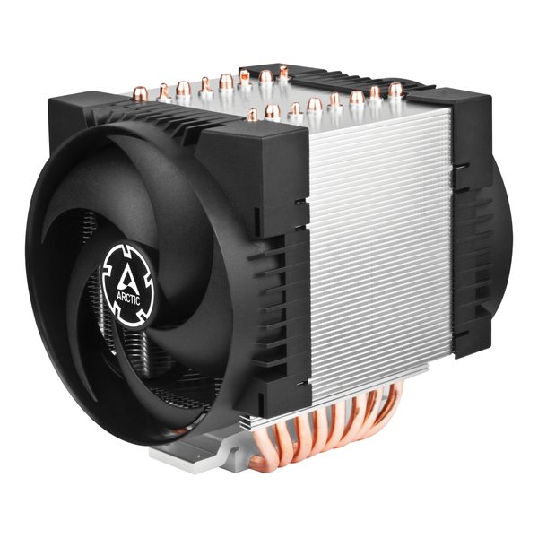 Вентилятор для процессора Arctic Freezer 4U-M Rev. 2 серебристый/черный, 120 мм, алюминий/медь, 2300 об/мин, 40 дБ, 4 pin, 350 Вт, 145 мм