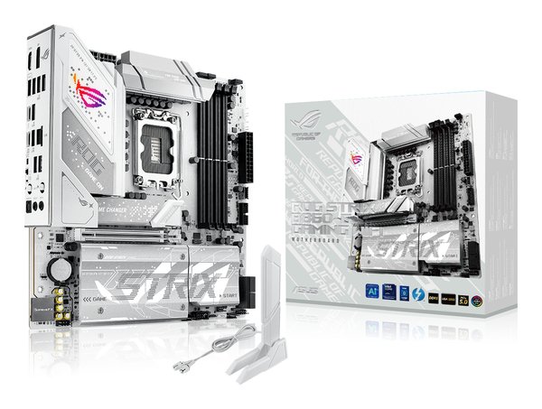 Материнская плата ASUS ROG STRIX B860-G GAMING WIFI, LGA 1851, Intel B860, 4xDDR5, 4xSATA, 4xM.2, 1xPCIe 5.0 x16, 1xDP, 1xHDMI, 1xThunderbolt 4, 1x 2.5Gb LAN, 1xUSB-C 20Gbps, 1xUSB-A 10Gbps, 3xUSB-A 5Gbps, 4xUSB-A 2.0, 2x3.5 мм, 7.1, mATX
