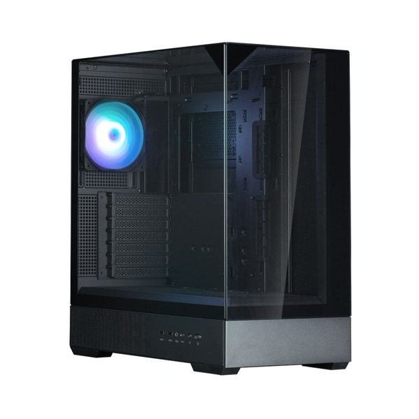Компьютерный корпус ZALMAN P40 Prism, ATX, черный, WINDOW, 2x3.5", 3x2.5", 1xUSB TYPE-C, 2xUSB 3.0, REAR 1x120мм ARGb