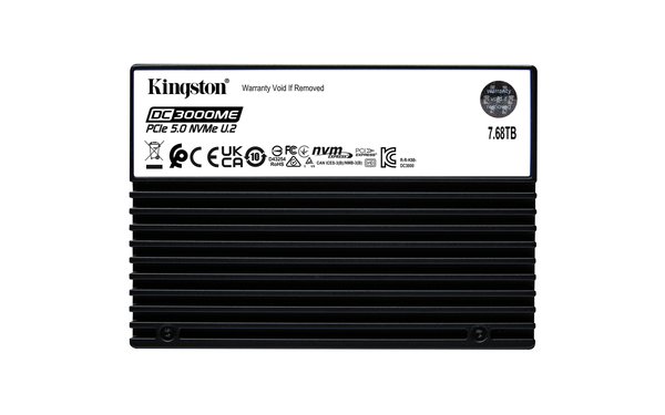 Накопитель SSD Kingston DC3000ME 7680Gb, U.2(2.5" 15мм), NVMe, PCIe Gen 5x4, 3D TLC, R/W 14000/1000Mb/s, IOPs 2 800 000/500 000, TbW 14016, DWPD 1 (12 мес)