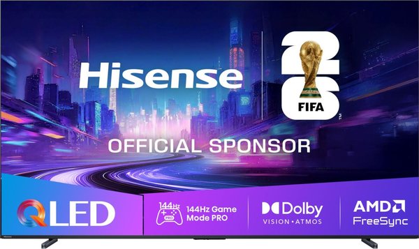 Телевизор Hisense 100" 100E7Q черный PRO QLED UHD 144Hz Smart TV