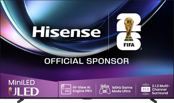 Телевизор Hisense 100" 100U7Q PRO угольно-серый Mini-LED UHD 165Hz Smart TV