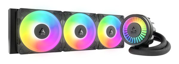 Жидкостная система охлаждения Arctic Cooling Liquid Freezer III Pro 360 ARGB Multi Compatible ACFRE00184A черный 120мм алюминий+медь 3000rpm 4-pin