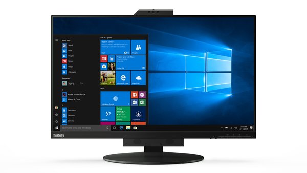 Монитор 27" Lenovo ThinkCentre 11JHRAT1UK IPS 2560x1440, 60 Гц, 4 мс, 16:9, 350 кд/м², HDMI, DP, 3.5 Jack, USB Hub (2x USB 3.1), динамики (2x2 Вт), веб-камера, микрофон, черный