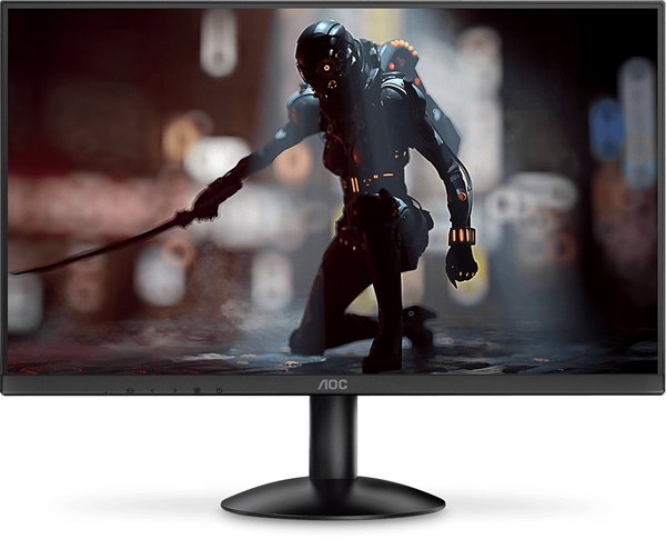 Монитор 23.8" AOC Value Line 24B30HM2 VA 1920x1080, 100 Гц, 4 мс, 16:9, 250 кд/м², HDMI 1.4, VGA, Adaptive-Sync, черный