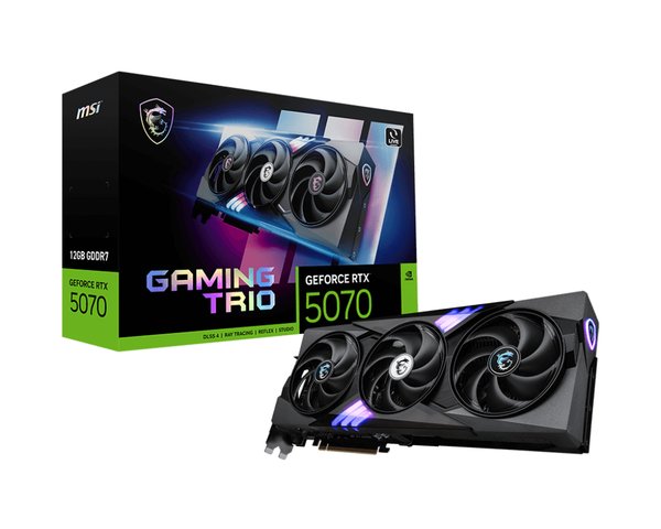 Видеокарта MSI GeForce RTX 5070 12G GAMING TRIO