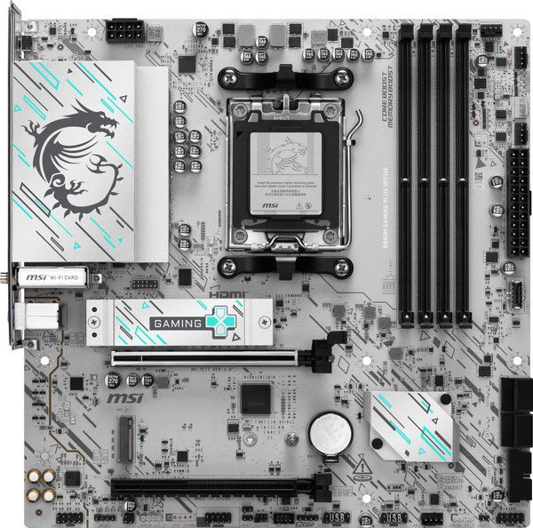 Материнская плата MSI B840M GAMING WIFI6E, AM5, AMD B840, 2xDDR5, 4xSATA, 2xM.2, 1xPCIe 4.0 x16, 1xPCIe 3.0 x4, 1xDP, 1xHDMI, 1x2.5Gb LAN, Wi-Fi 6E, Bluetooth 5.3, 4xUSB-A 5Gbps, 2xUSB-A 2.0, 2x3.5 мм, 7.1, mATX