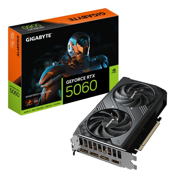 Видеокарта Gigabyte GV-N5060WF2MAX OC-8GD RTX 5060 8Gb 128bit GDDR7 2512/28000 HDMIx1 DPx3 HDCP Ret