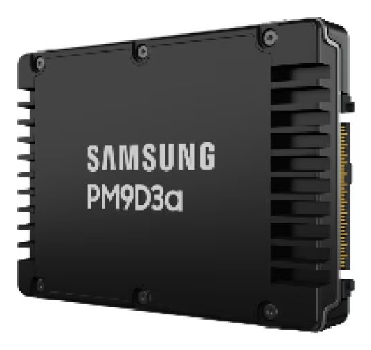 Накопитель SSD Samsung PM9D3a, 15360Gb, U.3(2.5" 15мм), NVMe, PCIe 5.0x4, 3D TLC, R/W 12000/6000Mb/s, IOPs 2 000 000/350 000, TbW 28032, DWPD 1 (12 мес.)