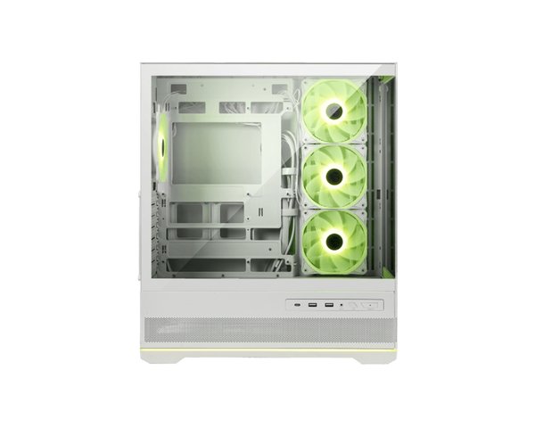 Компьютерный корпус MSI MAG Pano 110R PZ белый без БП ATX 6x120мм 7x140мм 2xUSB 3.0 1xUSB3.1 audio AirDuct bott PSU