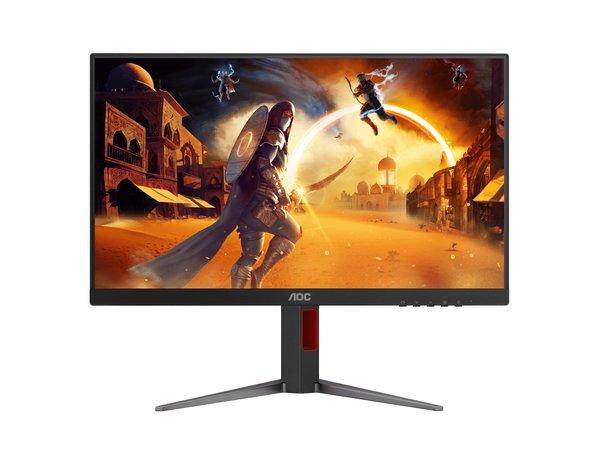 Монитор 23.8" AOC 24G4H IPS 1920x1080, 200 Гц, 0.3 мс (MPRT), 16:9, 300 кд/м², HDR10, HDMI 2.0, DP 1.4, 3.5 Jack, FreeSync, черный