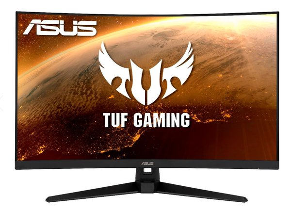 Монитор 31.5" ASUS TUF Gaming VG328H1B VA 1920x1080, 165 Гц, 1 мс (MPRT), изогнутый экран (1500R), 16:9, 250 кд/м², HDMI 2.0, VGA, 3.5 Jack, динамики (2x2 Вт), FreeSync Premium, черный