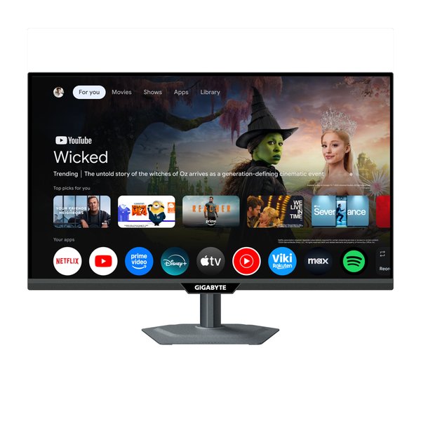 Монитор 27" Gigabyte M27QS EK IPS 2560x1440, 180 Гц, 1 мс, 16:9, 350 кд/м², HDMI 2.0, DP 1.4, USB-C, USB Hub (3x USB 3.0), RJ45, 3.5 Jack, динамики (2x5 Вт), DisplayHDR 400, FreeSync Premium, G-Sync Compatible, VESA 100x100, черный