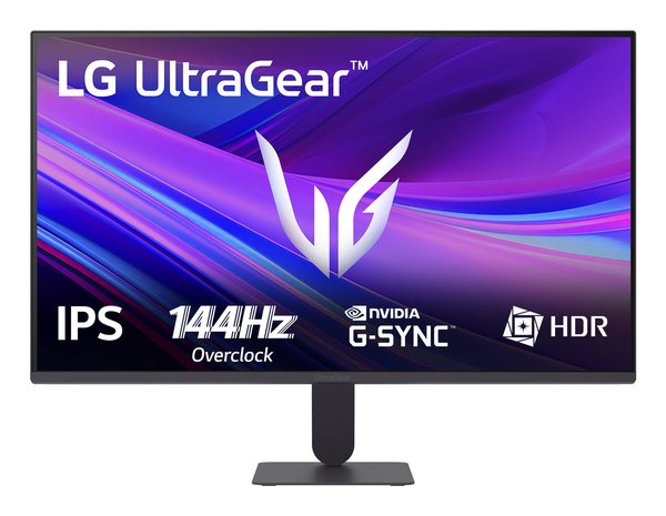 Монитор 27" LG UltraGear 27G411A-B IPS 1920x1080, 144 Гц, 5 мс, 16:9, 250 кд/м², HDMI 2.0, DP 1.4, 3.5 Jack, HDR10, FreeSync, G-Sync Compatible, VESA 100x100, черный