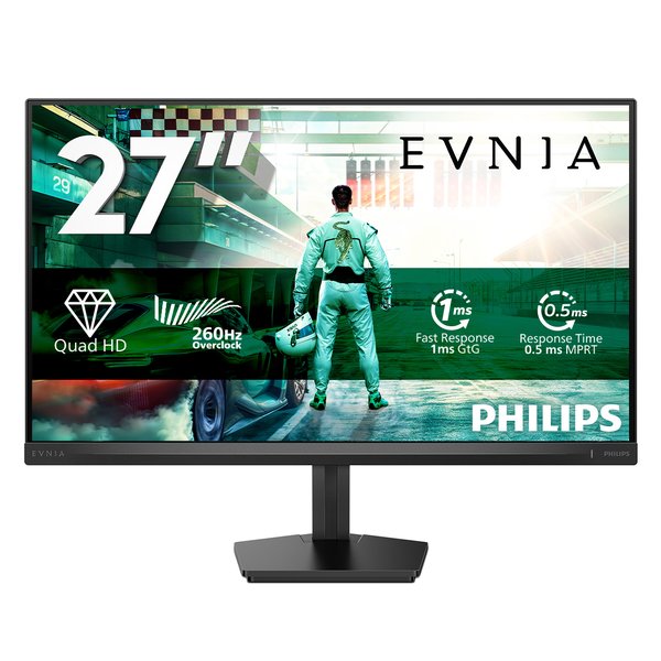 Монитор 27" Philips 27M2N3500PF IPS 2560x1440, 260 Гц, 1 мс, 16:9, 300 кд/м², 2xHDMI 2.0, DP 1.4, 3.5 Jack, HDR10, Adaptive-Sync, черный