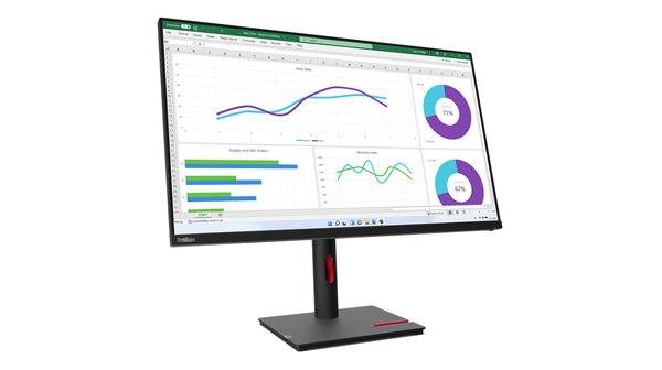 Монитор 31.5" Lenovo ThinkVision T32h-30 IPS 2560x1440, 60 Гц, 4 мс, 16:9, 350 кд/м², HDMI 2.0, DP 1.4, USB-C, 3.5 Jack, USB Hub (4x USB 3.0), Ethernet, черный