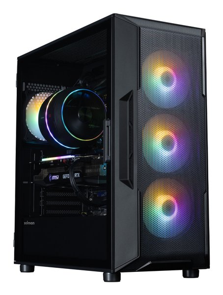 Компьютерный корпус ZALMAN MidiTower I3 NEO ARGb V2 black (ATX, без БП, 2xUSB3.0, 4x120мм ARGb) (Zalman i3 NEO ARGb V2 Black)