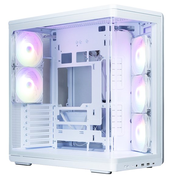 Компьютерный корпус ZALMAN MidTower P60 белый (ATX, без БП, 5x120мм ARGb fans, 1xUSB Type C, 2xUSB 3.0) (Zalman P60 белый)