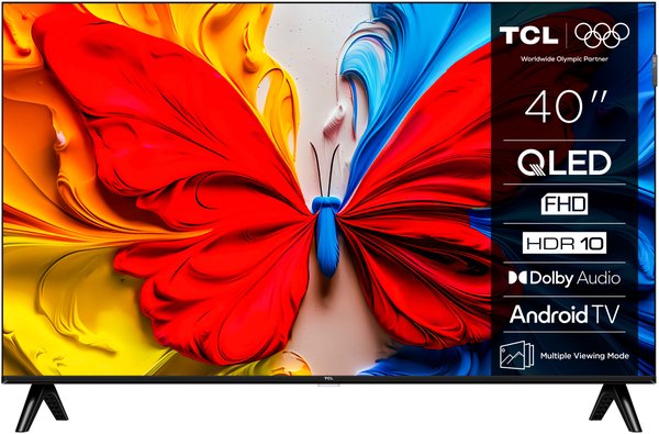 Телевизор TCL 40" 40S5K черный QLED FHD 60Hz Smart TV 1GB/8GB