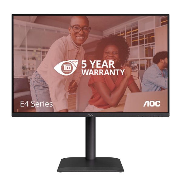 Монитор 24" AOC X24E4U черный IPS LED 4ms 16:9 HDMI M/M матовая HAS Piv 300cd 178гр/178гр 1920x1200 100Hz VGA DP FHD USB 5.22кг