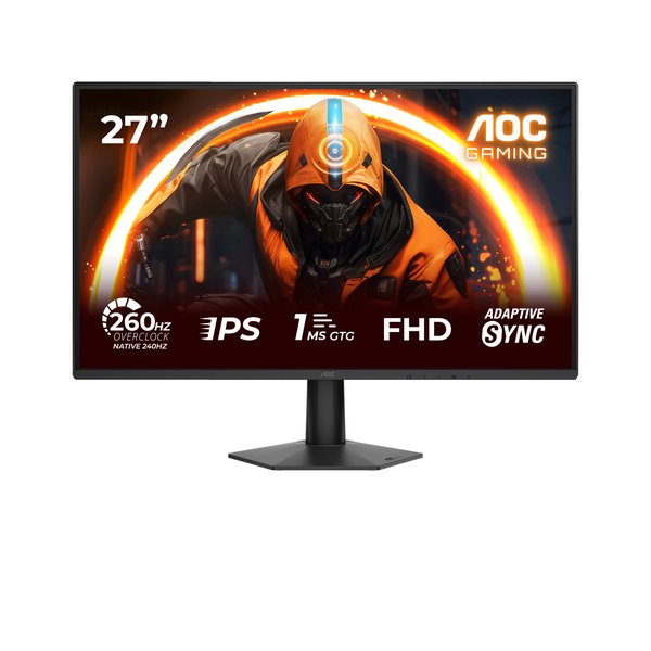 Монитор 27" AOC 27G50Z Fast IPS, 1920x1080, 260Hz, 1ms, 300сd/m, 3000:1 2xHDMI(2.0), DP(1.4), Vesa 100, Black