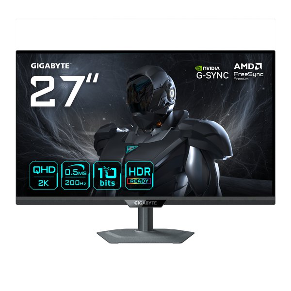 Монитор Gigabyte 27" G27Q20 черный IPS LED 16:9 HDMI полуматовая HAS Piv 1000:1 350cd 178гр/178гр 2560x1440 200Hz G-Sync FreeSync Premium DP Quad 2K (1440p) 6.16кг