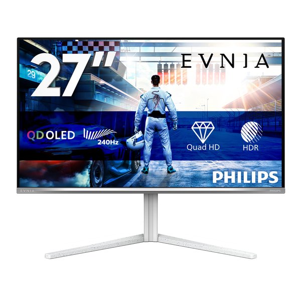 Монитор 26,5" Philips 27M2N6501L, 16:9, QD-OLED, QHD, 0,03ms, SDR: 200cd, HDR: 400cd, 240Hz, HDMI, DP, USB, HAS
