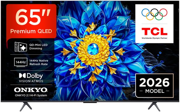 Телевизор TCL 65" 65P8L черный 4K UltraHD QLED Smart TV